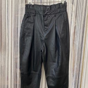 BLANK NYC Pleather Paperbag Pants